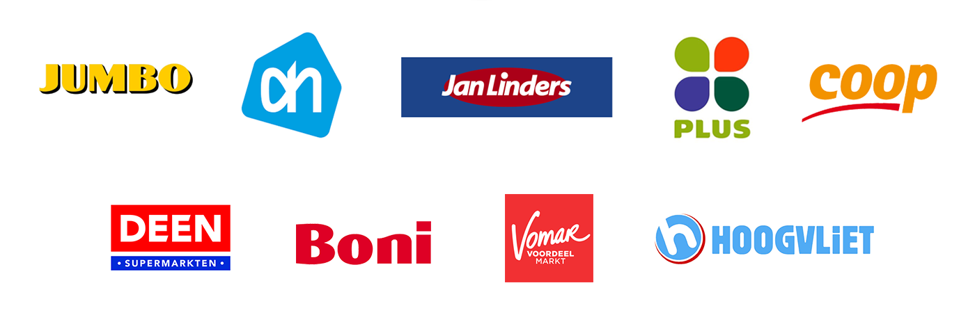 Logo's supermarkten